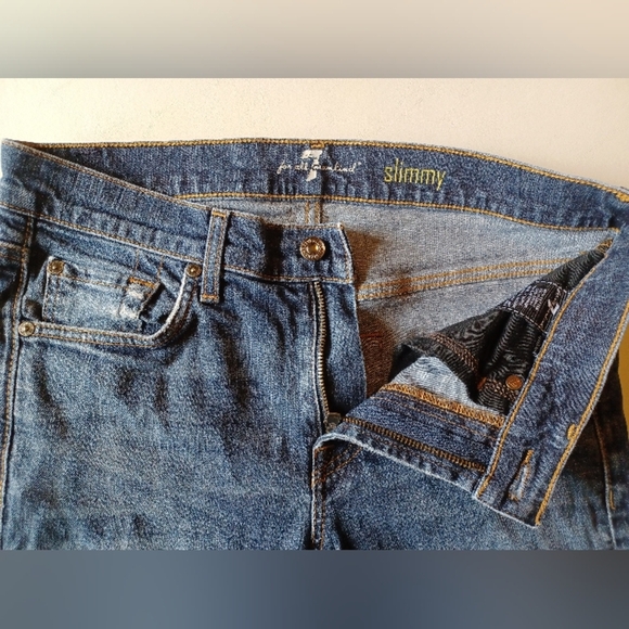 7 For All Man Kind Slimmy Denim Jeans - Picture 9 of 11